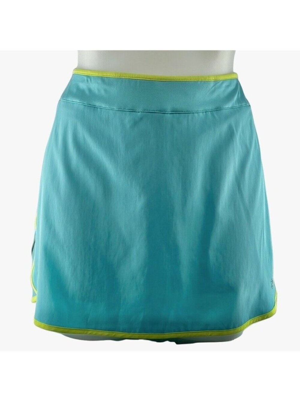 Womens IZOD PERFORM-X BASIX COOL-FX Golf Tennis Skirt Athletic Skort Blue & Gree